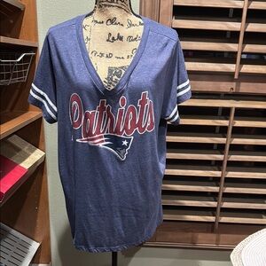 NFL Patriots Blue Short Sleeve Tee